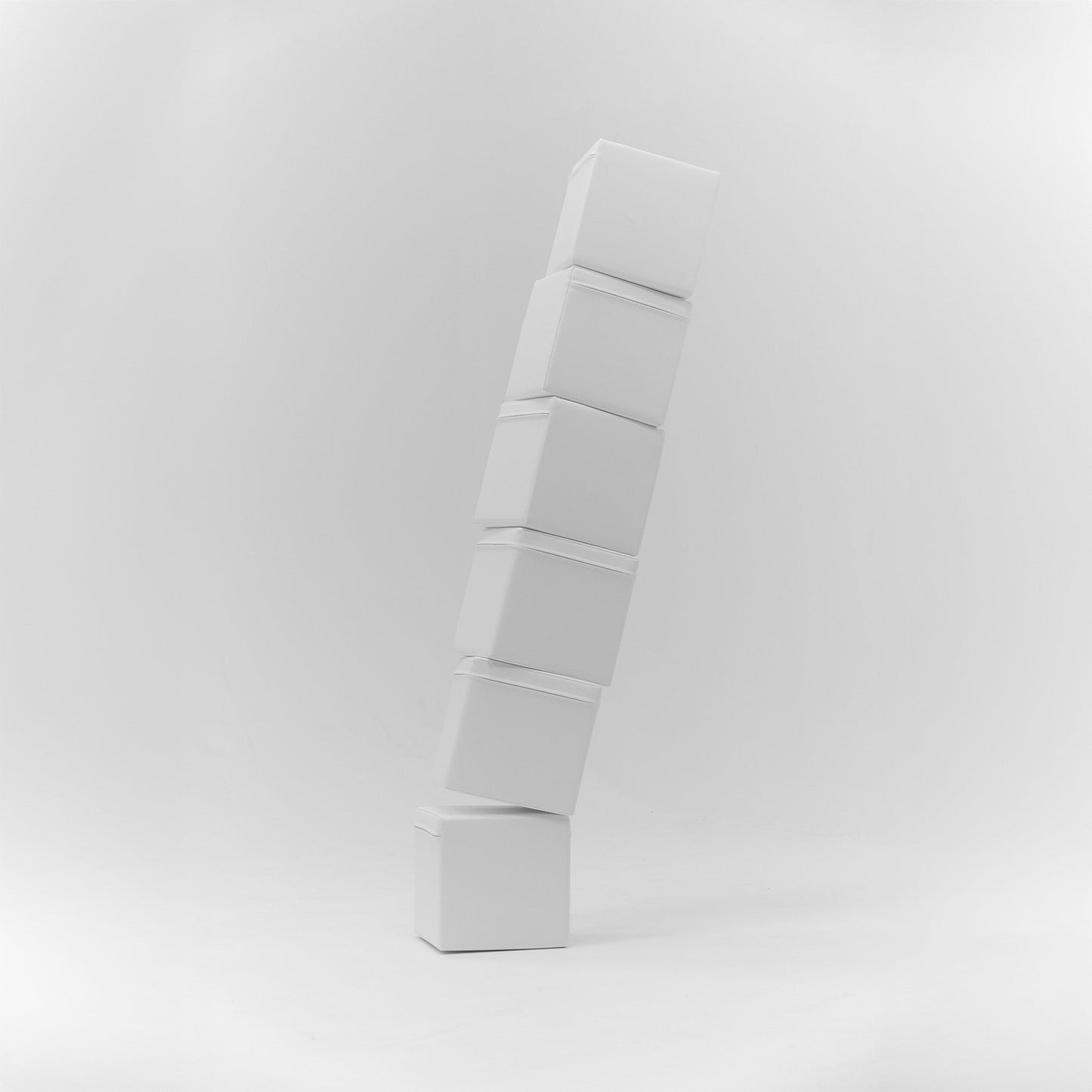 Yumuşak Blok Seti - Mini Küp 6 - 20x20cm - White