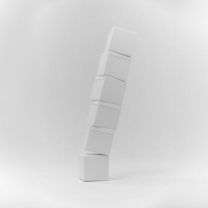 Yumuşak Blok Seti - Mini Küp 6 - 20x20cm - White