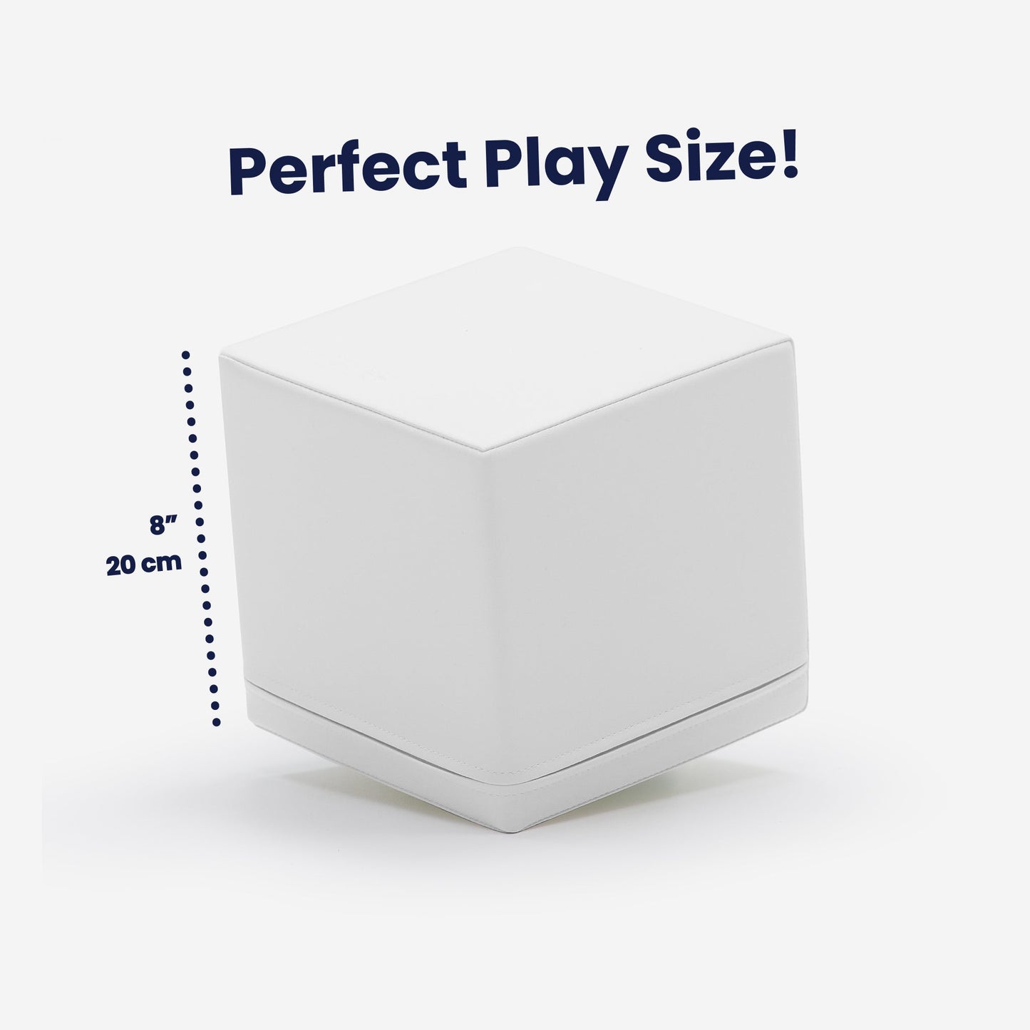 Yumuşak Blok Seti - Mini Küp 6 - 20x20cm - White