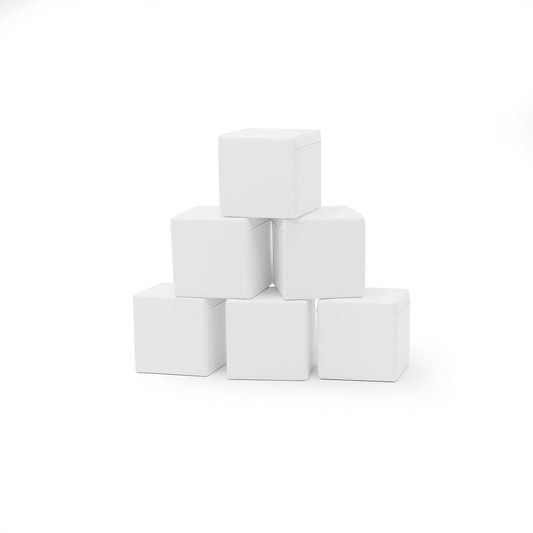 Yumuşak Blok Seti - Mini Küp 6 - 20x20cm - White