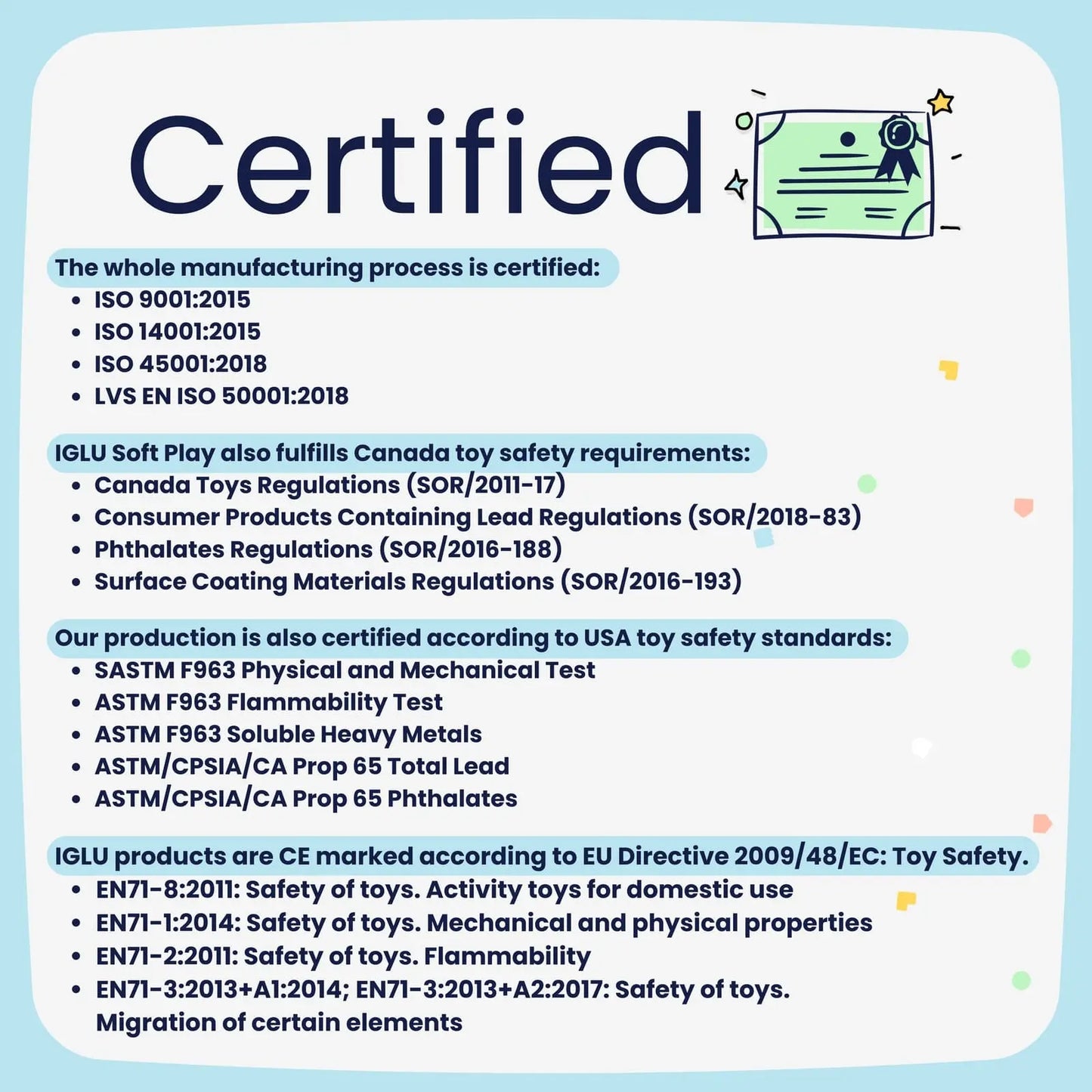 5'li Minder Seti - Safety & Comfort