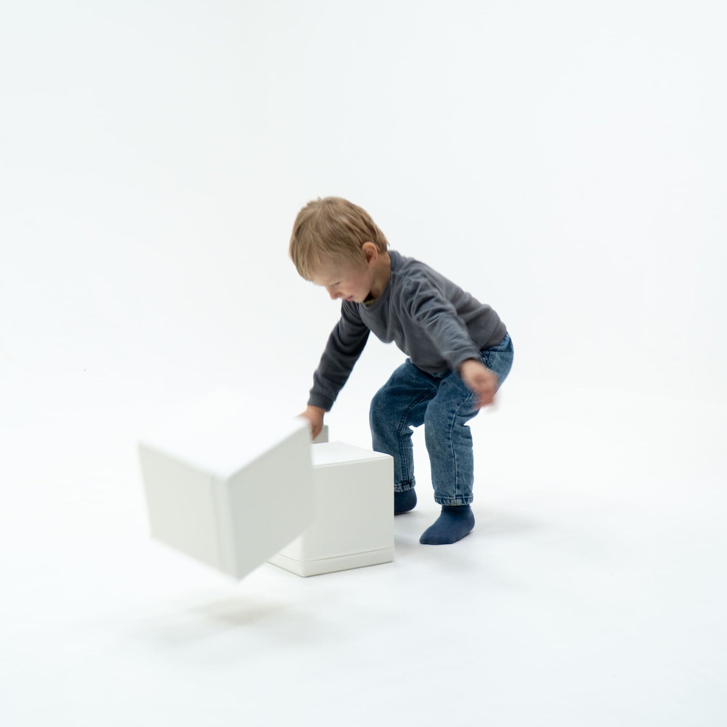 Yumuşak Blok Seti - Mini Küp 6 - 20x20cm - White