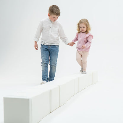 Yumuşak Blok Seti - Mini Küp 6 - 20x20cm - White